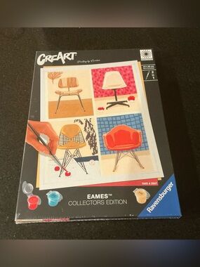Ravensburger Eames Collectors Edition Paint Kit - Red, Orange, Blue, Tan, Cream